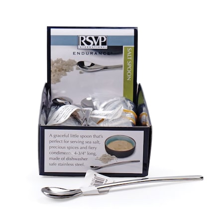 Rsvp International Salt/Condiment Spoon - 24 Pc Cdu, 24PK TINY-DD
